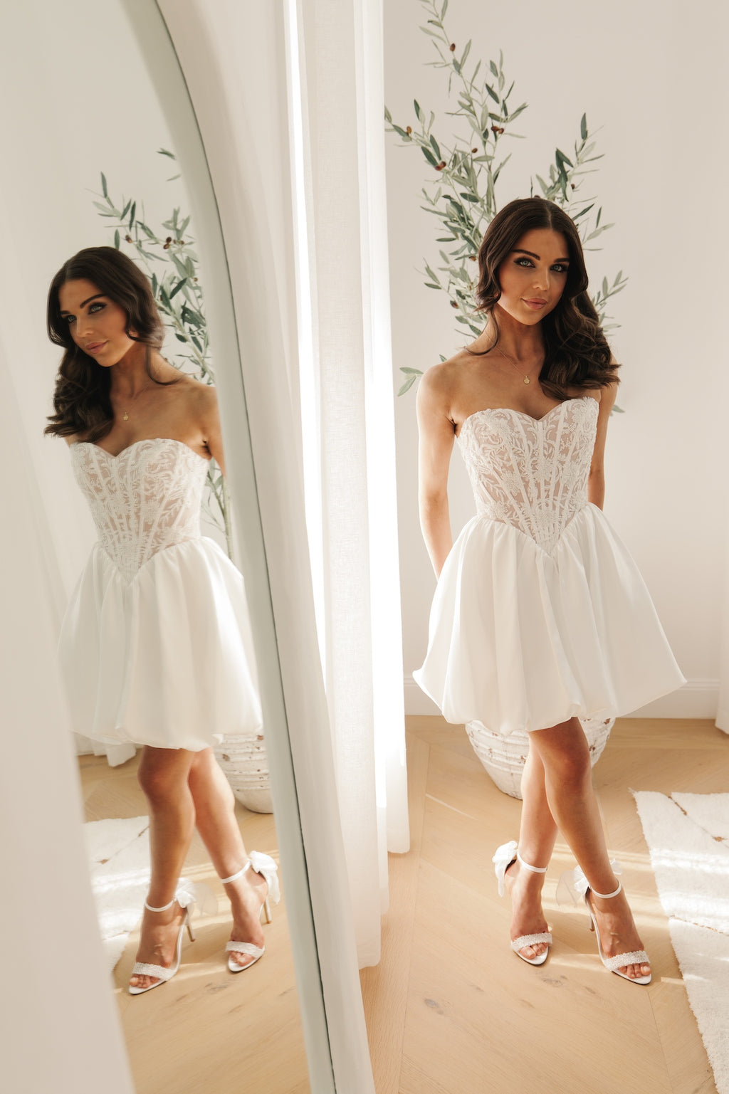 Ivory Heirloom Corset Mini